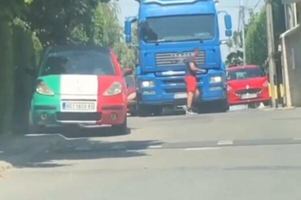 PUČE NEVIĐENA BRUKA USRED BEOGRADA: Gledamo i ne verujemo ŠTA JE URADIO 1 KAMIONDŽIJA (VIDEO)