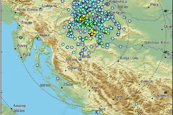 JAK ZEMLJOTRES POGODIO HRVATSKU jutros u 1 sat i 58 minuta posle ponoći!