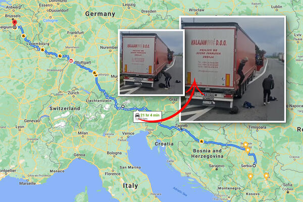 GRUPA MIGRANATA ISKAČE IZ SRPSKOG KAMIONA: Snimak kruži internetom, ovo je odgovor AUTOPREVOZNIKA! (VIDEO)