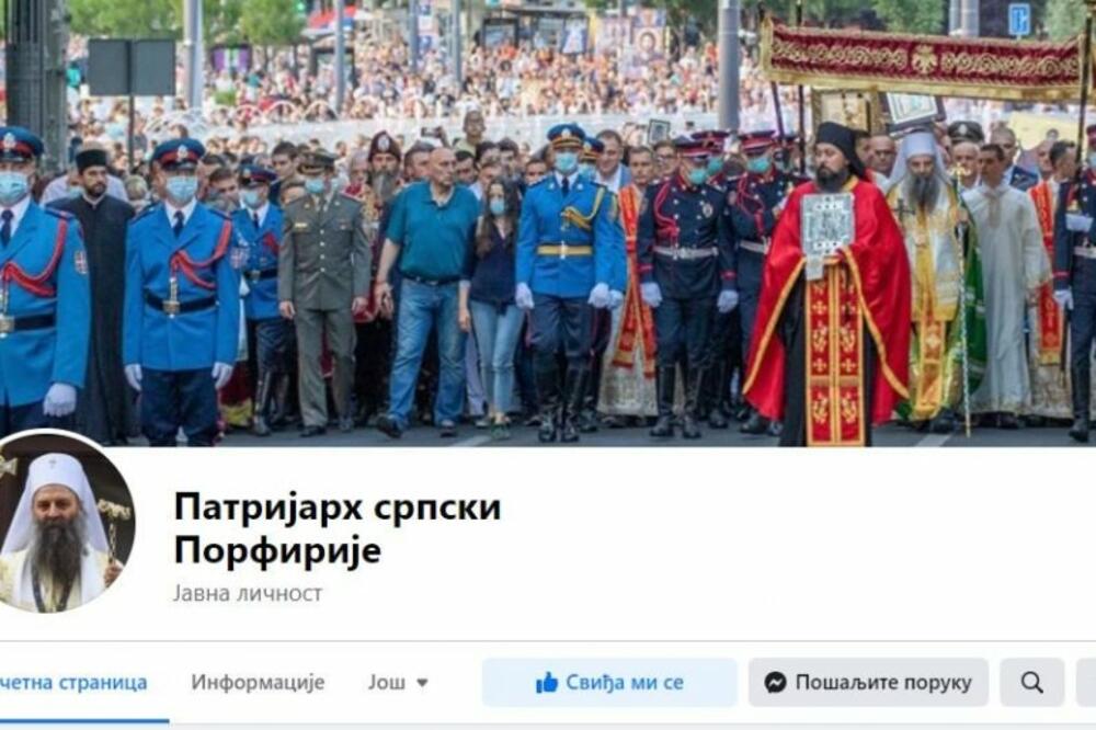 NAKON INSTAGRAMA, PATRIJARH PORFIRIJE JE I NA FEJSBUKU: Otvorena zvanična stranica poglavara SPC (FOTO)