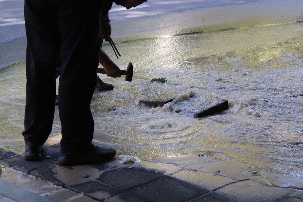 Gejzir na Zvezdari, Lion, Vodovod