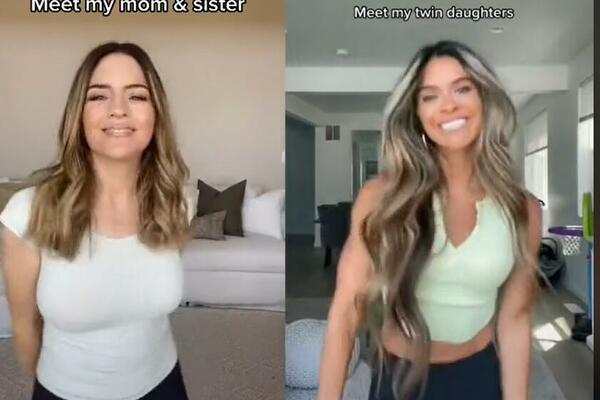 MAJKA IZGLEDA MLAĐE OD ĆERKE: Zajedno se snimaju za TikTok, pogodite koja je starija! (VIDEO)