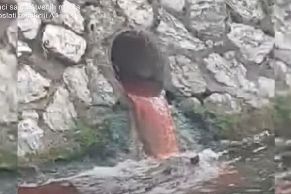 NOVOPAZARSKU REKU KANALIZACIJA PONOVO OBOJILA U CRVENO: Samo pogledajte ovaj snimak, UŽAS (VIDEO)