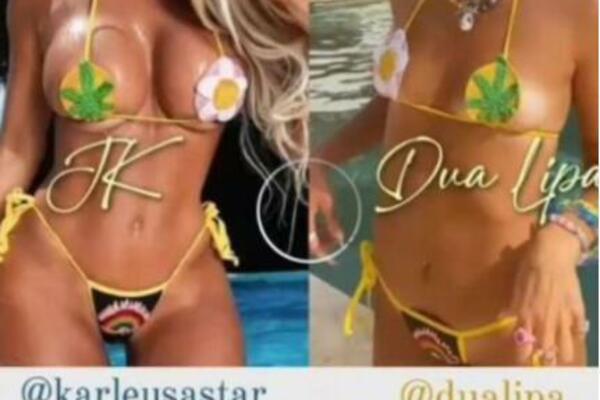 DUA LIPA NE PROPUŠTA PRILIKU DA KOPIRA ZVEZDE IZ SRBIJE: Obukla kupaći koji je DAVNO PRE NJE nosila naša DIVA JK!