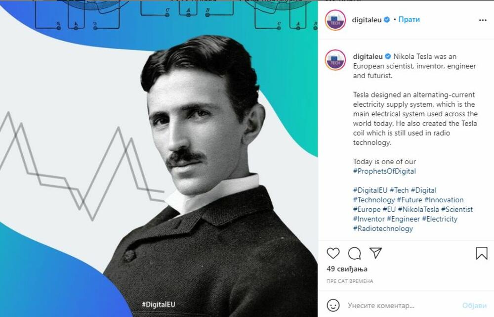 Nikola Tesla instagram