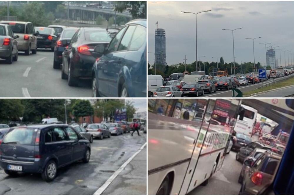 KADA SE SPOJE KIŠA I KRAJ RADNOG VREMENA, TO ZNAČI ZAKRČENJE BEOGRADA: Najgore stanje na Gazeli, sve mili!