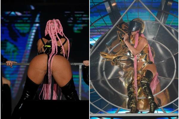 KARLEUŠA PO DRUGI PUT POTOPILA UŠĆE! Lateks lanci, kikice, tri kombinacije: Diva pokosila i svetske nastupe! (FOTO)