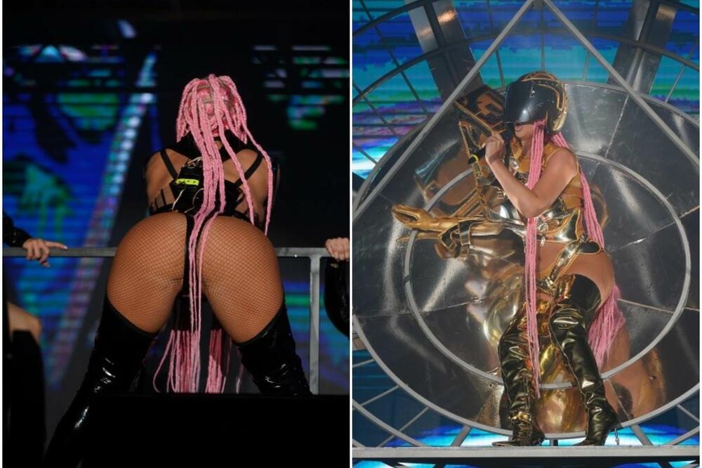 KARLEUŠA PO DRUGI PUT POTOPILA UŠĆE! Lateks lanci, kikice, tri kombinacije: Diva pokosila i svetske nastupe! (FOTO)