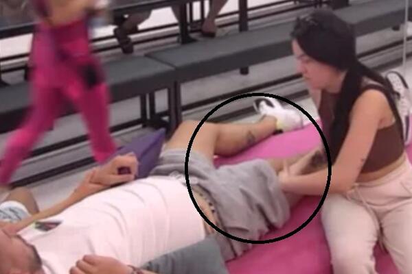 ZAVUKLA RUKU ISPOD JANJUŠEVOG ŠORTSA I SAMO MESI! On se prepustio čarima VRELE HRVATICE, morate da vidite! (VIDEO)