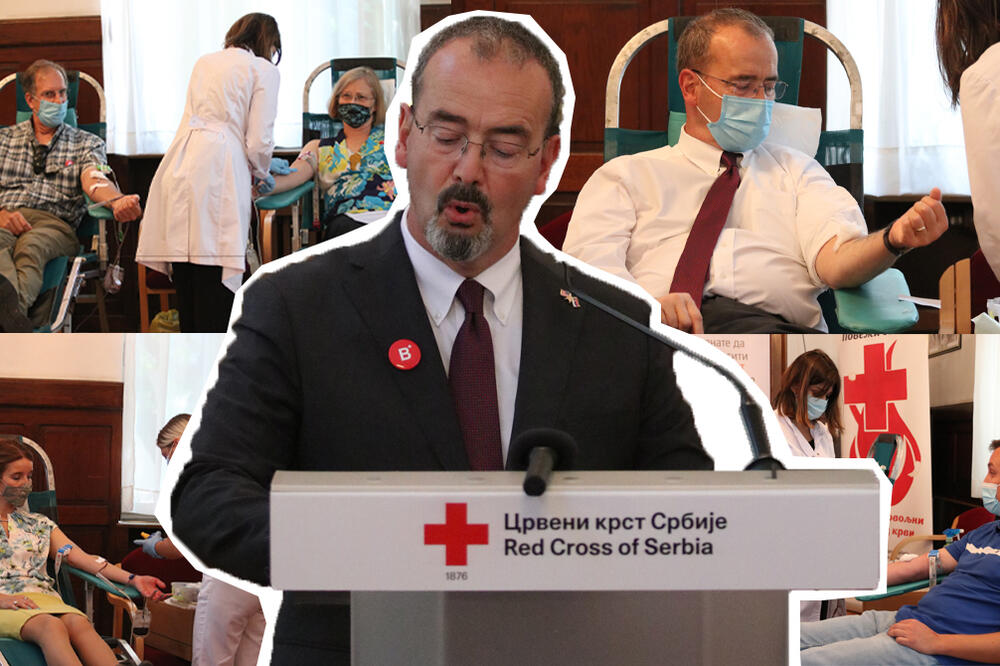 11. AKCIJA DOBROVOLJNOG DAVANJA KRVI U BG: Odata počast žrtvama stradalim 11. septembra, GODFRI SE PRVI PRIJAVIO