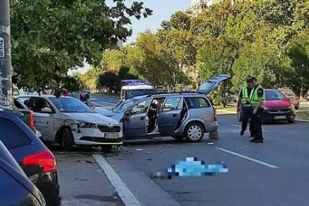 STRAVIČNA NESREĆA U NOVOM SADU: Pokušao da izbegne pešaka pa udario parkirana kola, četiri osobe teško povređene!