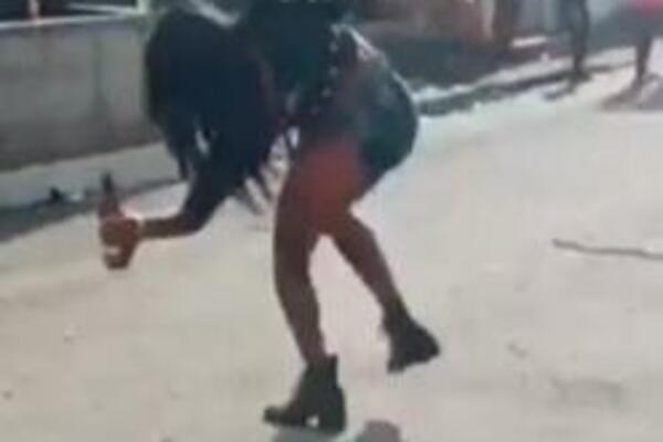 DA LI JE OVO NAJKOMIČNIJE PIJANSTVO IKADA? Cesta pala na ženu, ovaj SNIMAK MORATE VIDETI (VIDEO)