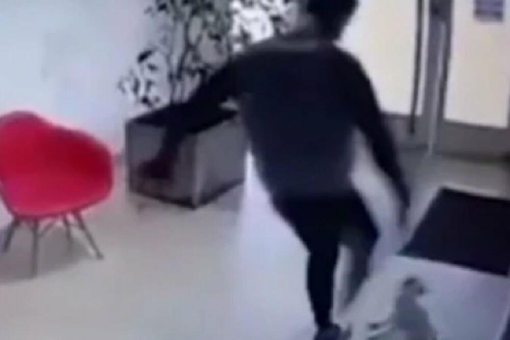 VRATIO SE PO JAKNU PA SAV BES ISKALIO NA PSA SVOJE DEVOJKE: Kamere snimile krvničko šutiranje! (VIDEO)