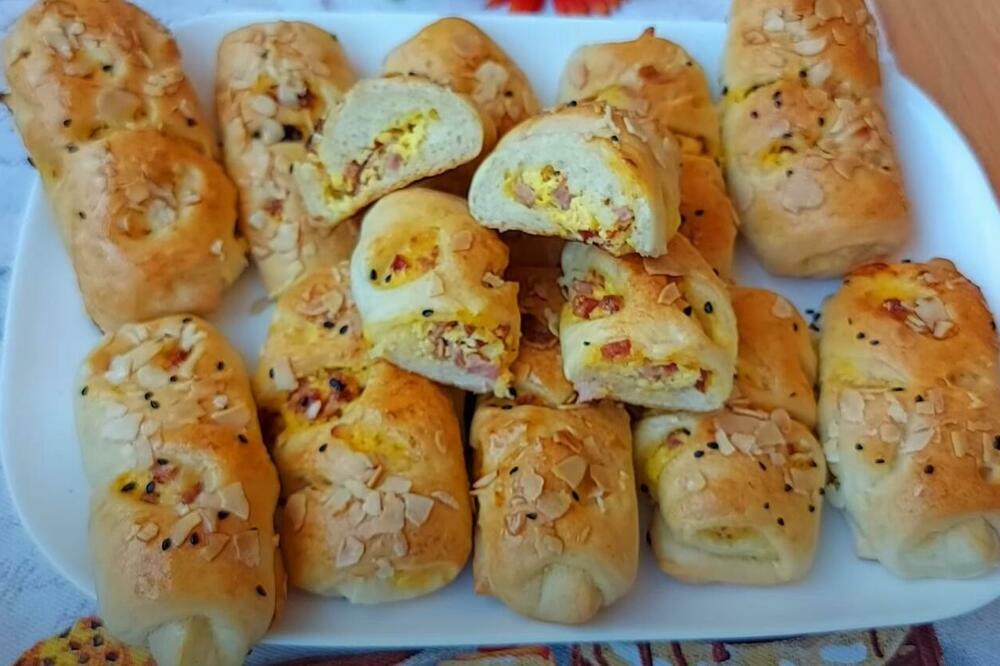 Preukusne kiflice sa sirom, šunkom i jajima: PRSTE DA POLIŽEŠ! (VIDEO) (RECEPT)