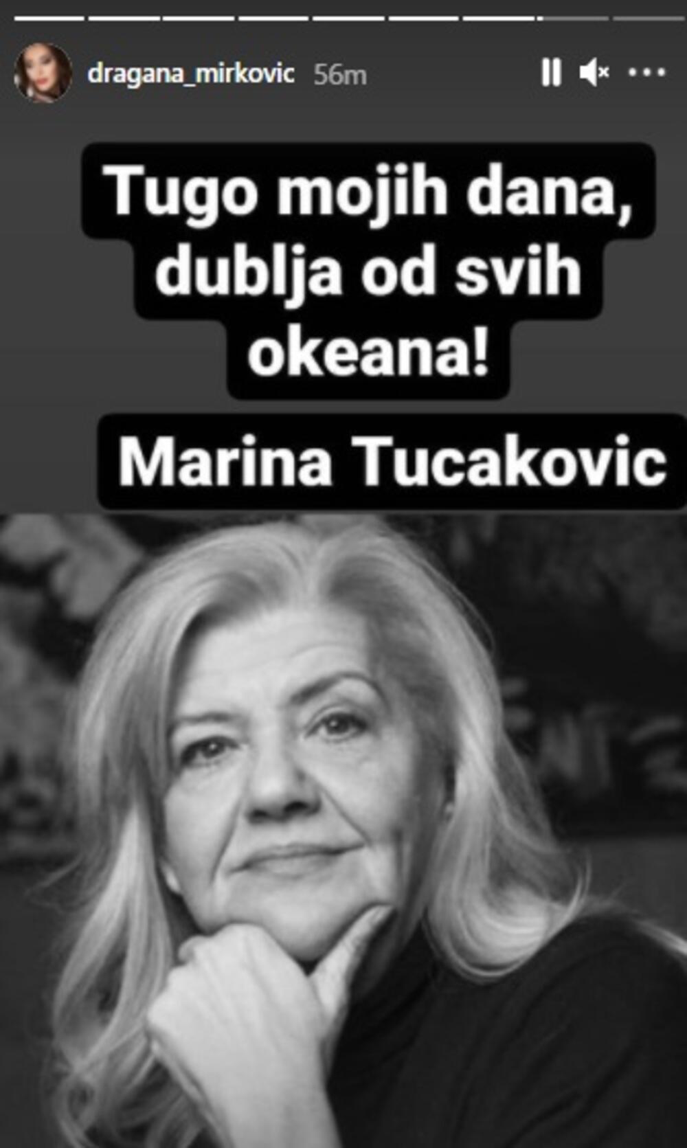 Dragana Mirković, Marina Tucaković