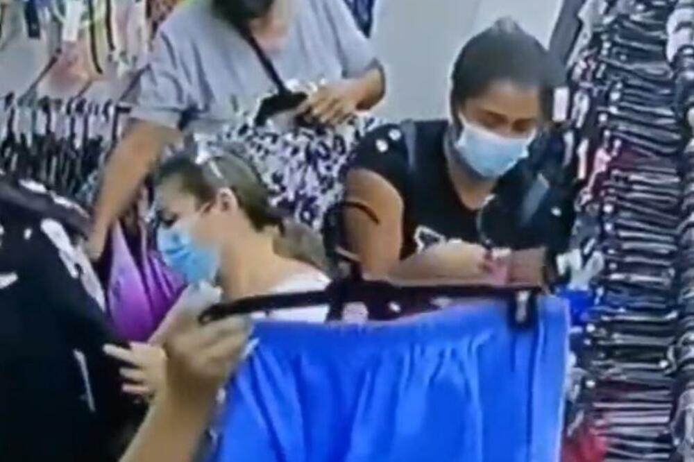 POGLEDAJTE KAKO RADI LOPOVSKA MAFIJA U PRODAVNICAMA: Dve skreću pažnju, JEDNA MULJA PO TORBI! (VIDEO)