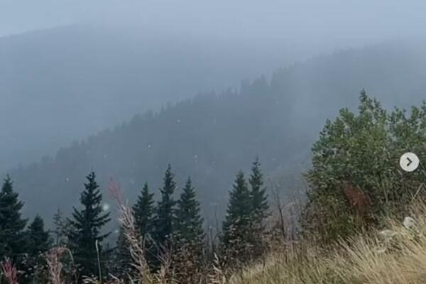 PAO PRVI SNEG U SRBIJI! Temperatura čak -2 pred kraj LETA, na ovoj PLANINI se ZABELELO! (VIDEO)