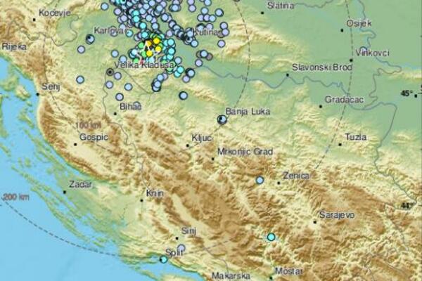 JOŠ JEDAN ZEMLJOTRES POGODIO HRVATSKU: Jačina 3.9 stepeni po Rihteru