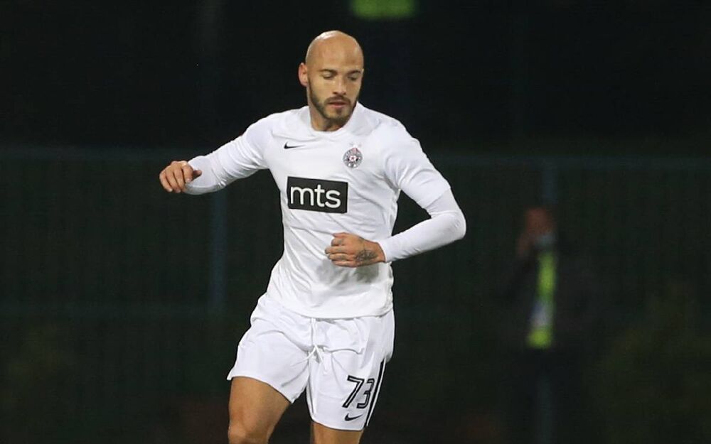 Nemanja Miletić dok je nastupao za Partizan 