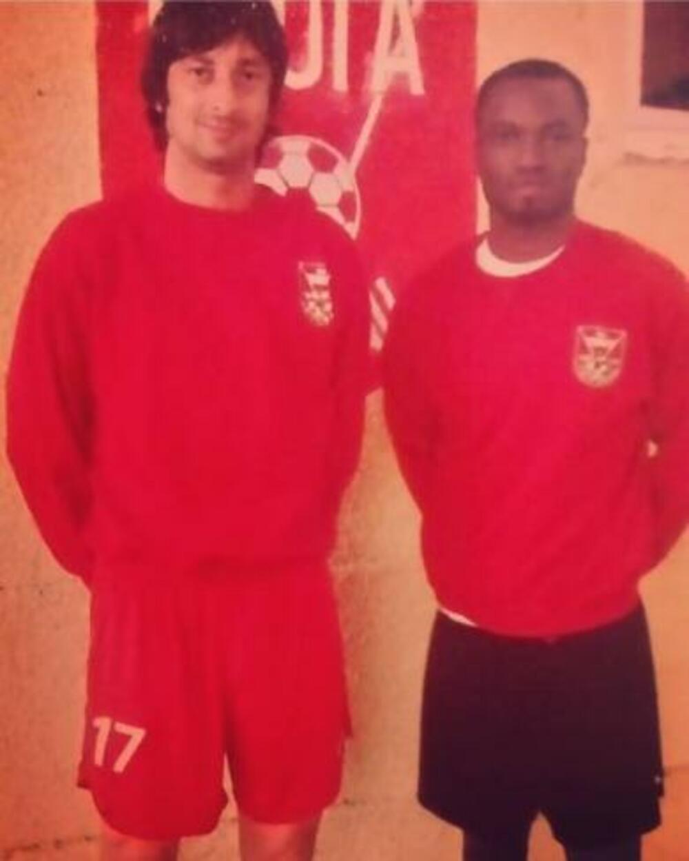 Kao član Sloge iz Petrovca na Mlavi: Dalibor Marjanović sa saigračem