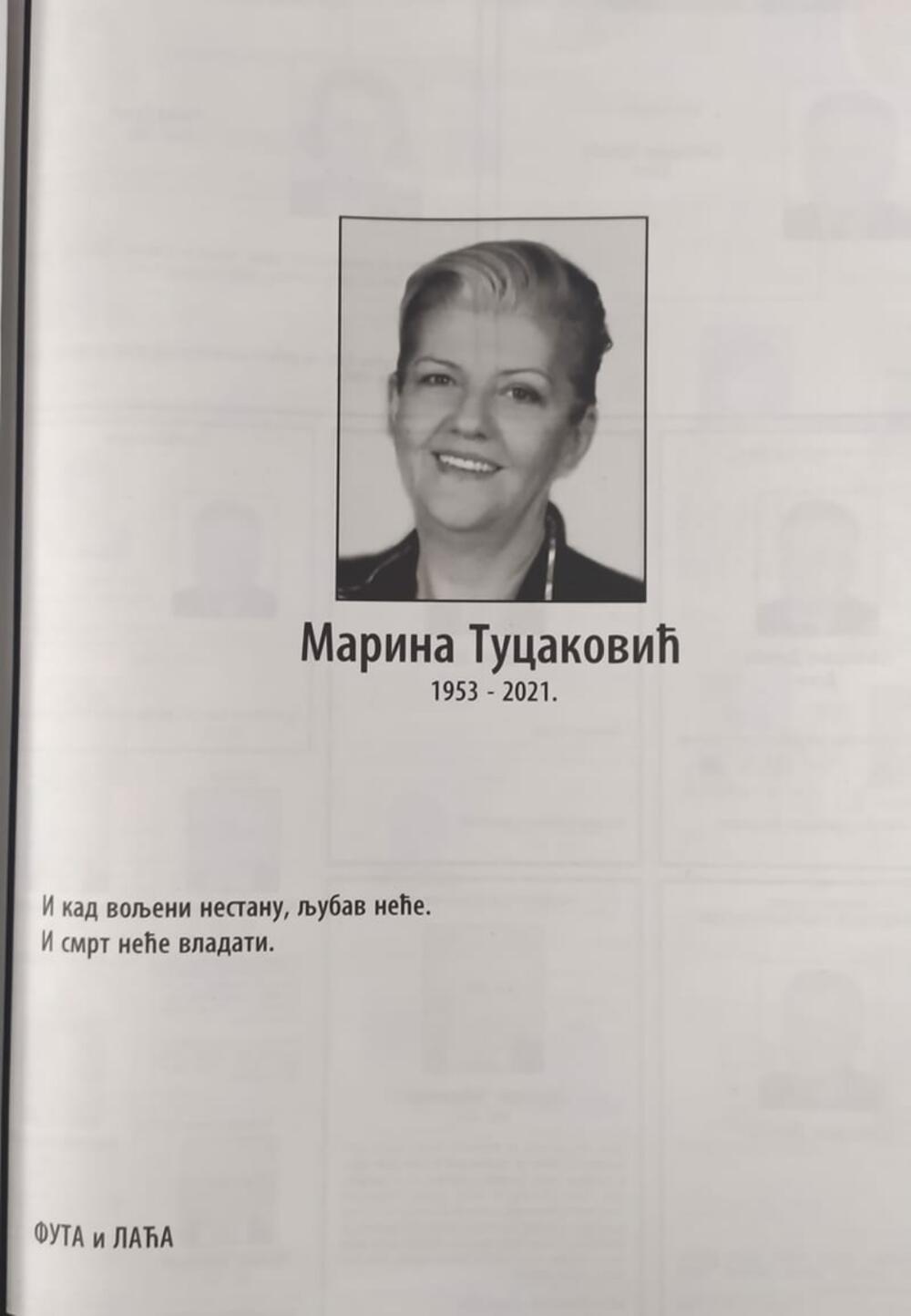 Čitunja za Marinu Tucaković
