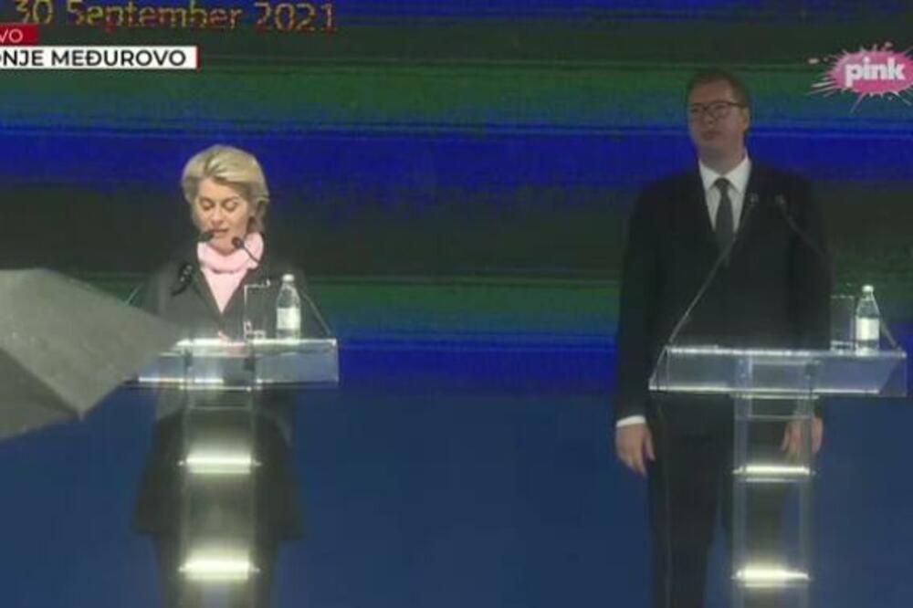 "GRADIMO BUDUĆNOST, OVO JE VELIKI DAN" : Vučić i Fon Der Lajen označili početak radova na pruzi Niš-Brestovac VIDEO