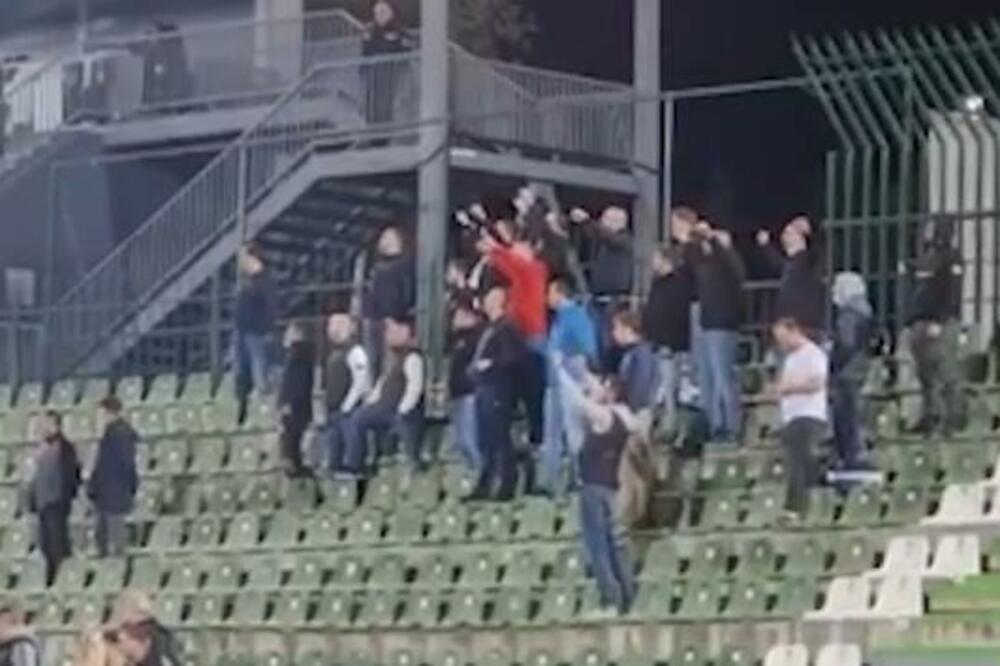 I ONI SU DOPRINELI POBEDI ZVEZDE: Grupa navijača celu utakmicu zdušno bodrila crveno-bele u Bugarskoj! (VIDEO)
