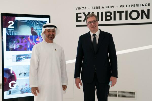 OGLASIO SE ŠEIK MUHAMED:"Imao sam zadovoljstvo da posetim Paviljom Srbije i da se sastanem sa Aleksandrom Vučićem"