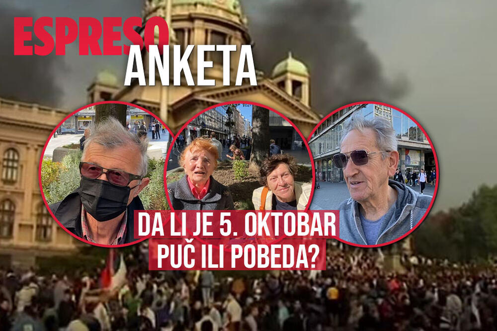 "KADA SU UBILI ĐINĐIĆA, DESIO SE KRAH": Pitali smo BEOGRAĐANE da li je 5. oktobar bio za njih PUČ ILI POBEDA ANKETA
