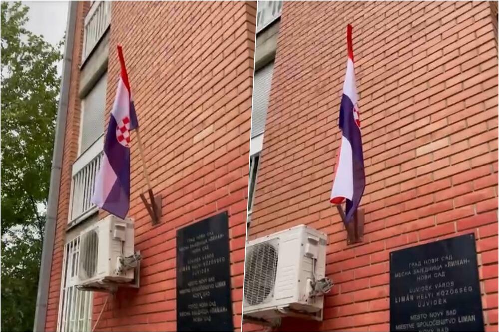 NOVOSAĐANI SU JUTROS OSTALI ZATEČENI PRIZOROM: Umesto srpske osvanula hrvatska zastava