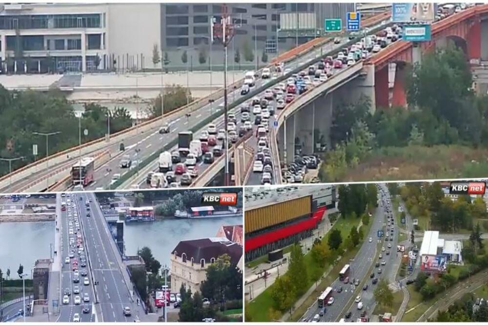 VELIKA GUŽVA U BEOGRADU: Najkritičnije trenutno na mostovima, ovuda ne idite