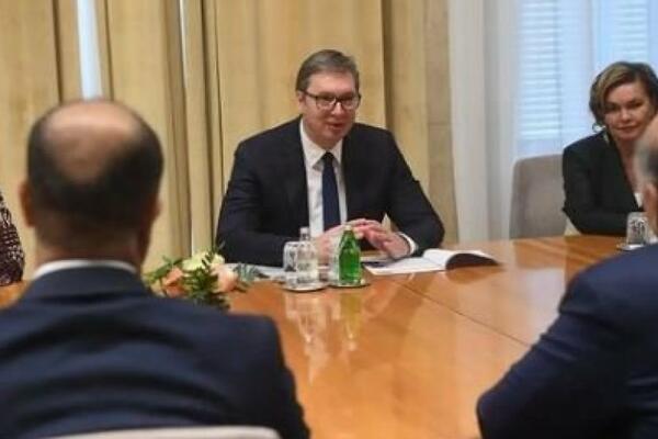 VUČIĆ NA SASTANKU SA HUSEINOM: Razgovarao sa ministrom spoljnih poslova Iraka (FOTO)