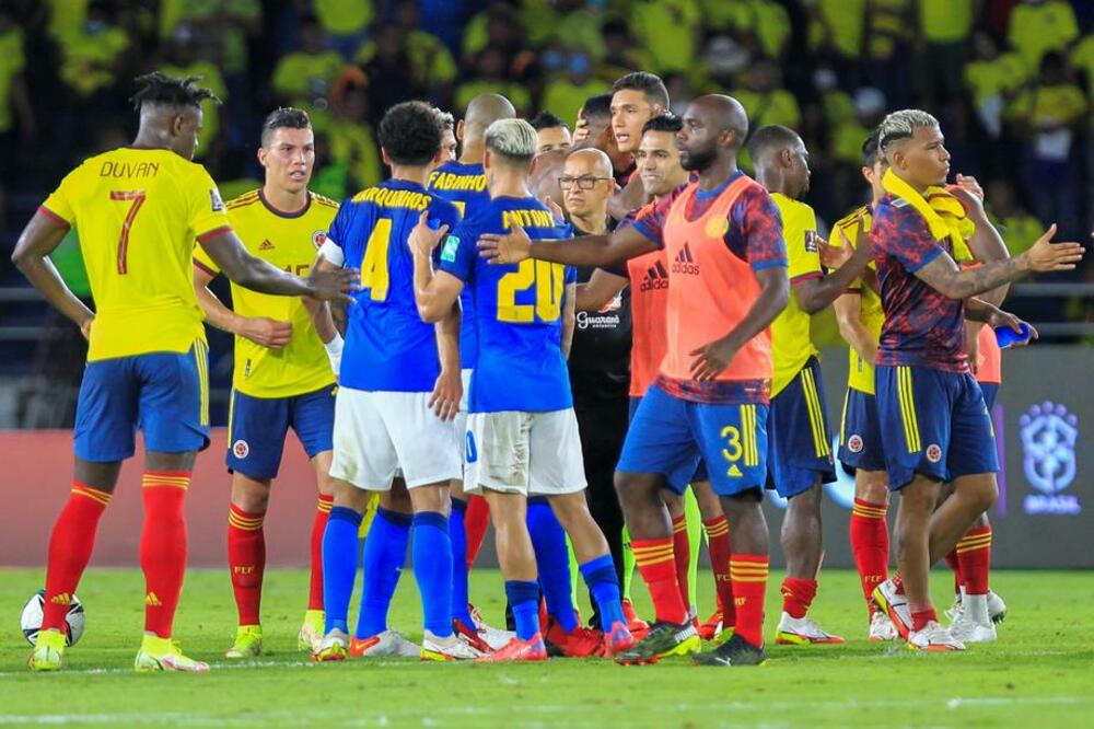 Fudbalska reprezentacija Brazila, Fudbalska reprezentacija Kolumbije