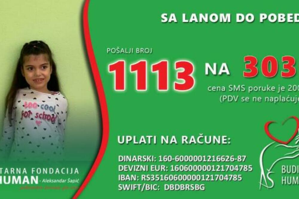 LANI JE POTREBNA VAŠA POMOĆ ZA SREĆNO DETINJSTVO! Njena majka otkriva kako izgleda borba protiv opasne bolesti