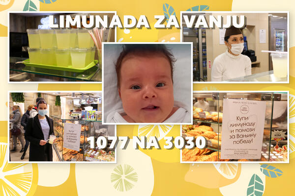 POPILI SMO LIMUNADU ZA MALU VANJU: To možete učiniti i vi na OVOM MESTU I POMOĆI DA SE SPASI ŽIVOT! (FOTO) (VIDEO)