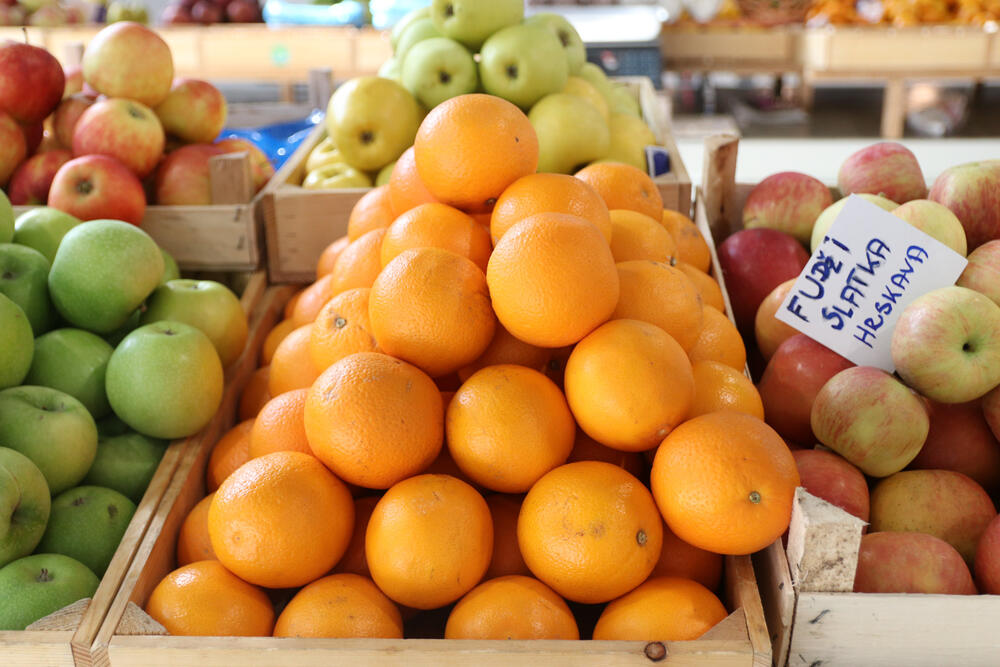 Voće, Povrće, pijaca, Cene, Palilulska pijaca