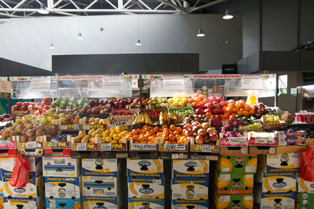 Voće, Povrće, pijaca, Cene, Palilulska pijaca