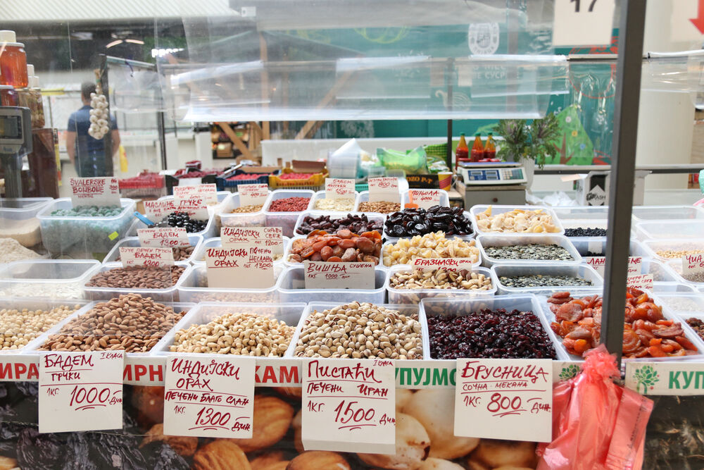 Voće, Povrće, pijaca, Cene, Palilulska pijaca