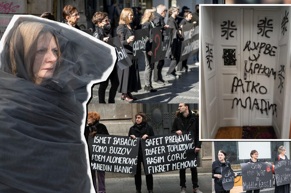 "KU*VE U CRNOM, RATKO MLADIĆ"! U prostorijama ŽENA U CRNOM osvanule GROZNE UVREDE: Staša nam OTKRIVA šta se DESILO