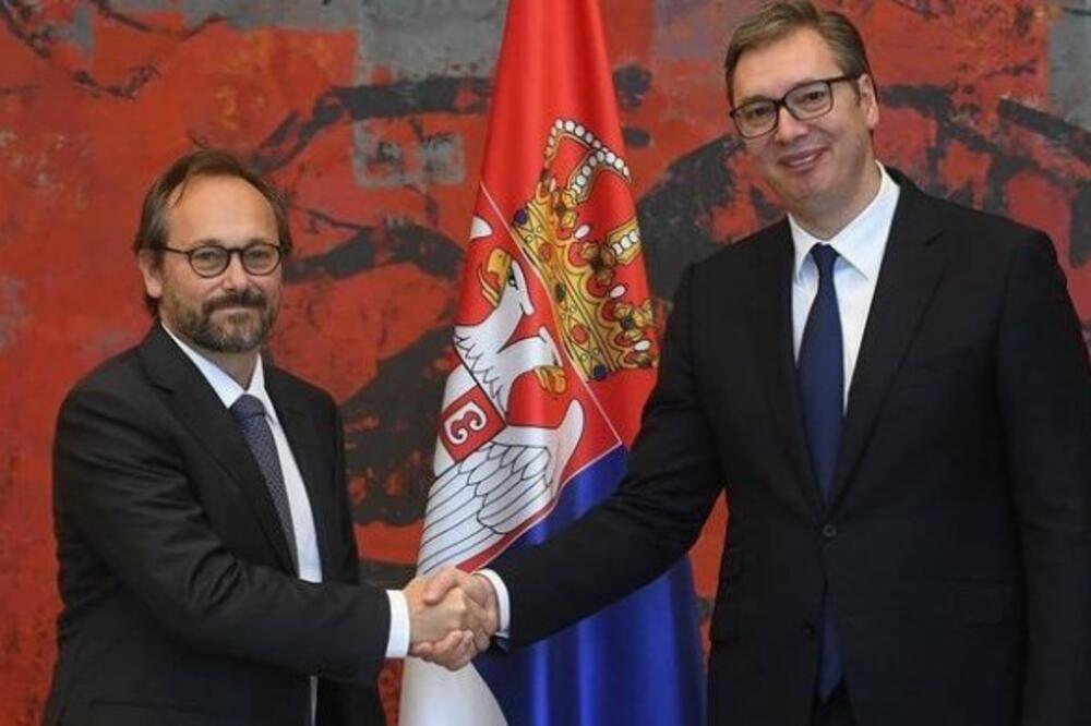 Vučić danas sa šefom delegacije Evropske unije u Srbiji!