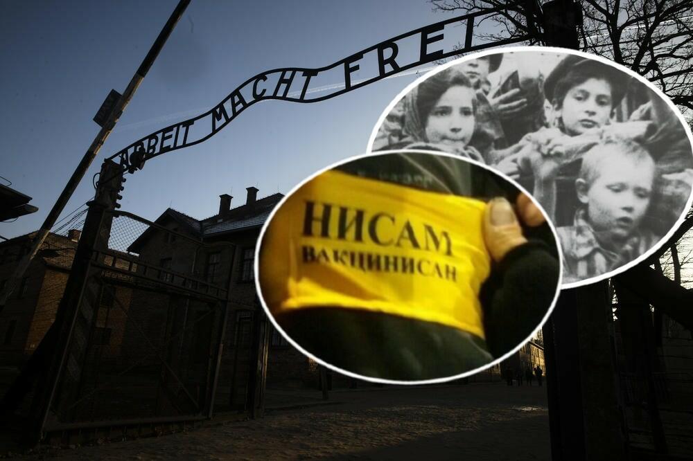 PROTESTANTI U BEOGRADU ZLOUPOTREBILI TRAGEDIJU JEVREJA! "Auschwitz Memorial" REAGOVAO na nošenje ŽUTIH TRAKA (FOTO)