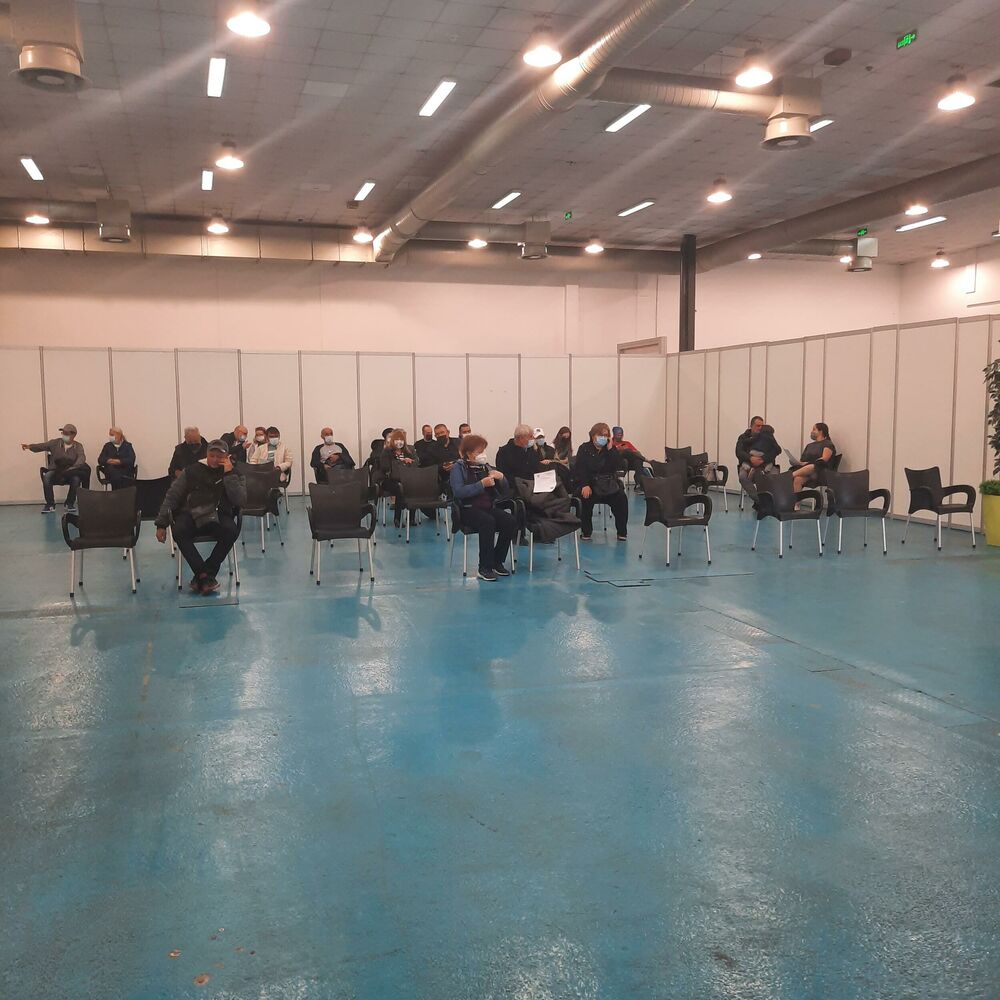 Vakcinacija, Red, Sajam, Beograd, Ljudi