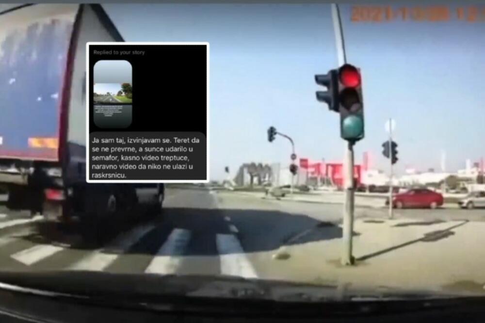 IZVINIO SE VOZAČ KOJI JE "LETEO" NA CRVENO U ZEMUN POLJU! Nakon OBJAVE, odmah je REAGOVAO, ono nije bilo NORMALNO