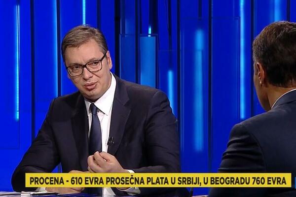 PREDSEDNIK VUČIĆ: U ponedeljak isplata 30 evra pomoći, prosečna plata biće 610 evra!