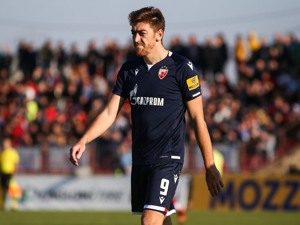 Milan Pavkov u dresu Crvene zvezde