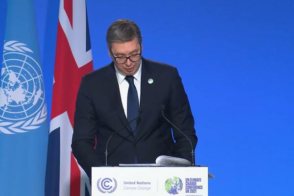 ALEKSANDAR VUČIĆ SE OBRATIO NA SAMITU U GLAZGOVU: Svi znamo šta je naš krajnji cilj (VIDEO)