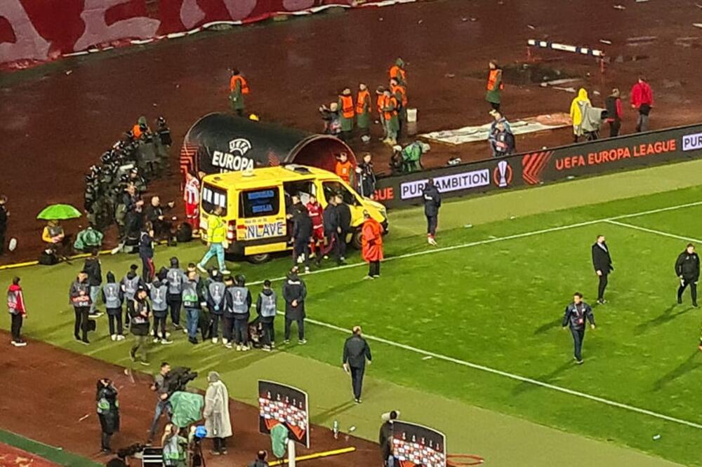 POZNAT EPILOG GUŽVE: Panonćini izvukao najdeblji kraj, ambulantnim kolima hitno prebačen u bolnicu (VIDEO+FOTO)