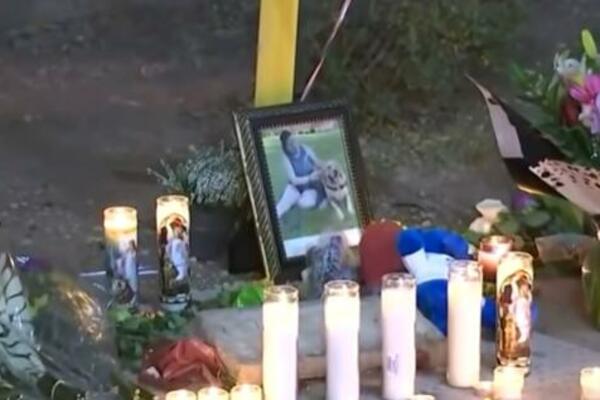 KOLEGE I PRIJATELJI NA MESTU GDE JE TINA IZGORELA U AUTOMOBILU: Opraštaju se od poginule SRPKINJE! (VIDEO)