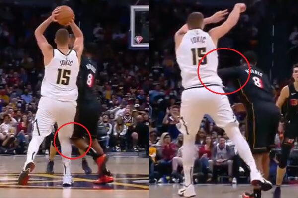 SNIMAK IZ NOVOG UGLA: Moris je 'na kvarno' 2 puta udario Nikolu Jokića, hteo je DA GA POVREDI! (VIDEO)