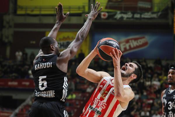 ZVEZDA SE IGRALA U FINIŠU, ALI SRUŠILA ASVEL: Kalinić dominirao, crveno-beli se penju ka Top 8!